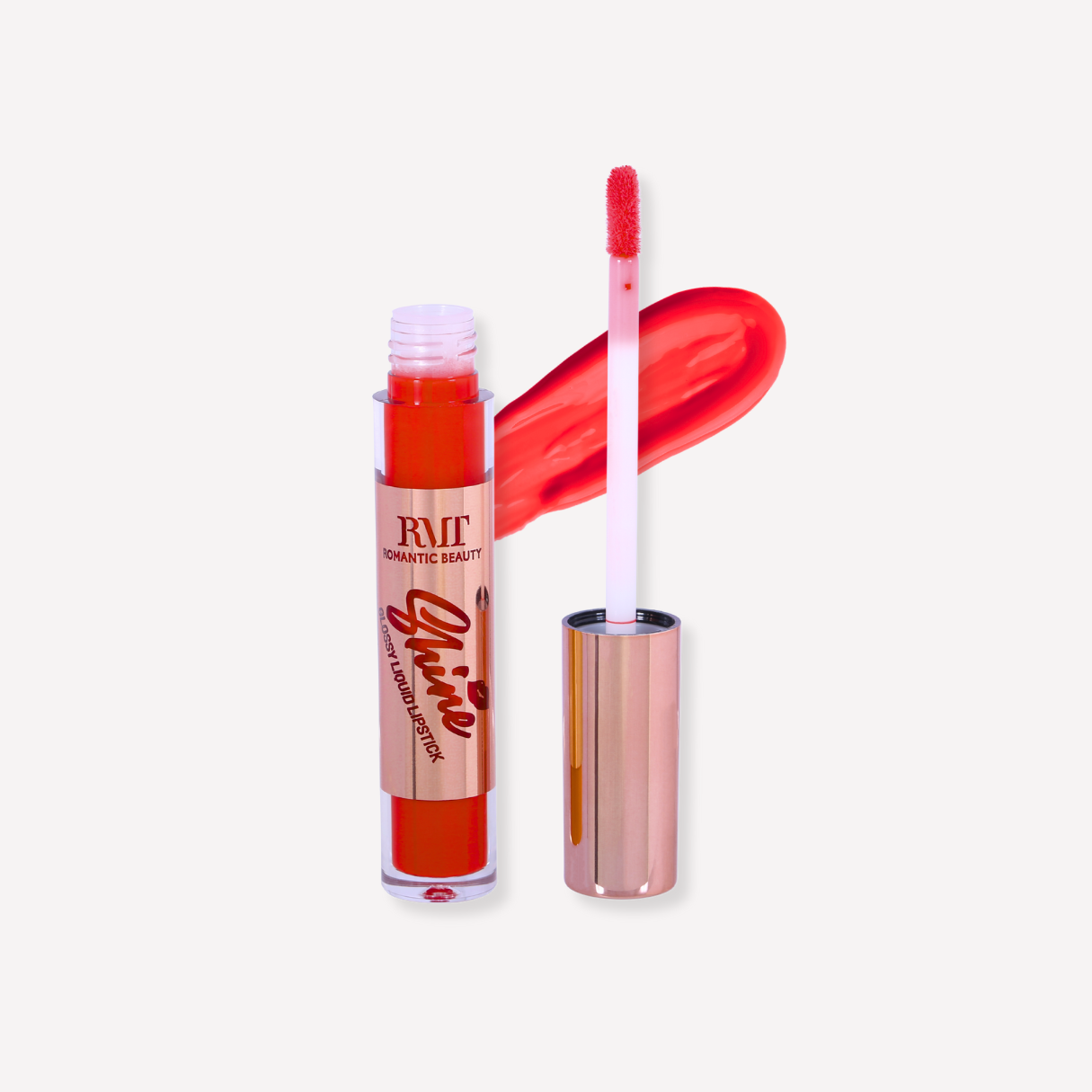 Shine Glossy Liquid Lipstick (Red Tone)